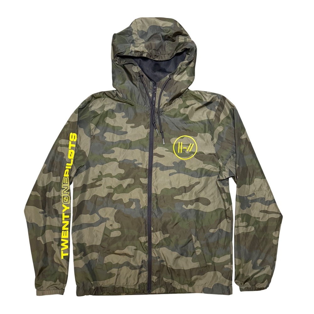 Twenty One Pilots Bandito Tour Camo Windbreaker Jacket Small Independent Trading